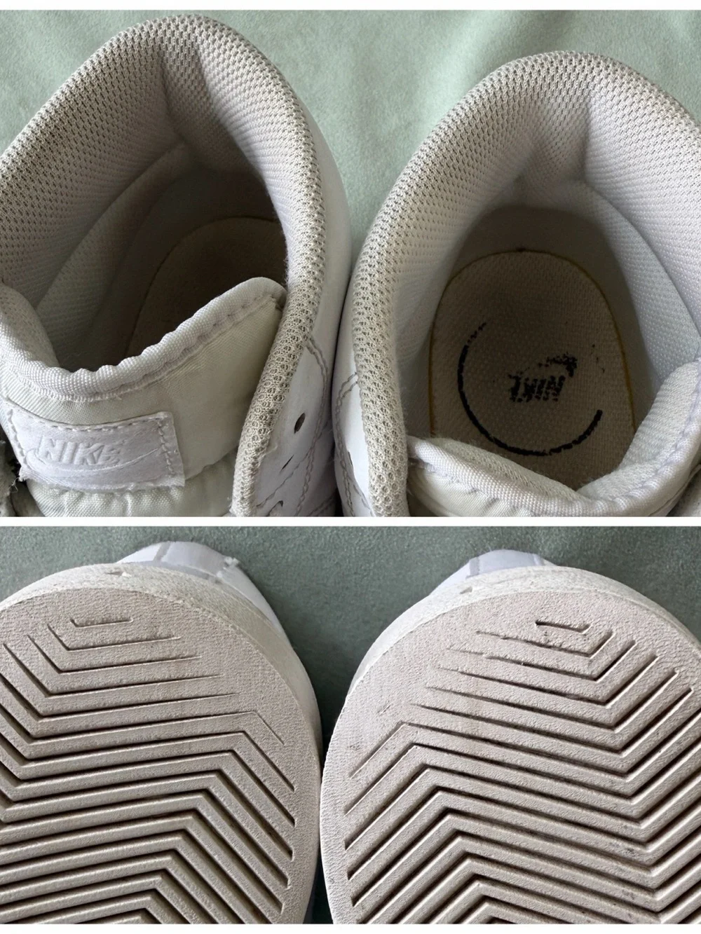 Nike Court Royale 2 Mid White Onyx Leather Mens Sneakers Size 10 CT1725-100